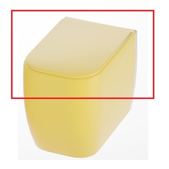 Крышка для унитаза soft-closing NIC Design Semplice, оранжевый матовый (005 706.053) 
