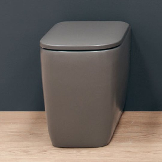 Напольный безободковый унитаз NIC Design Semplice, серый матовый (003 369.047) Напольные 