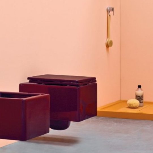 Подвесной унитаз NIC Design Cool, вишневый глянцевый (003 242.075) Подвесные 