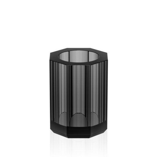 Стакан для зубных щеток Decor Walther Kristall KR BER, антрацит (0923994) Стаканы для зубных щеток Decor Walther