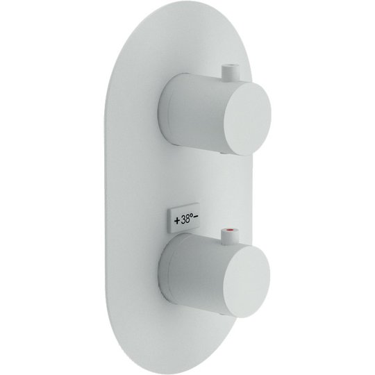 Термостатический смеситель для душа на 2 выхода Nobili Velis, polar white (WE00102/TWM) Для душа Белый матовый