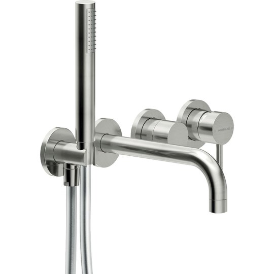 Змішувач для ванни Nobili Velis, inox (WEBK110 / 91veix) Для ванни Нерж. сталь