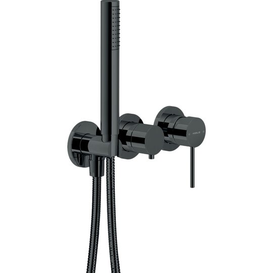 Смеситель для душа Nobili Velis, diamond smoke pvd (WESK100/1VEFLP) Для ванны, Для душа Черный