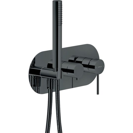 Смеситель для душа Nobili Velis, diamond smoke pvd (WESK100/VEFLP) Для ванны, Для душа Черный