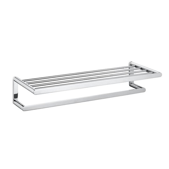 Полка с полотенцедержателем 620 мм Keuco ELEGANCE, хром (11675 010000) Полотенцедержатели, Полочки Keuco