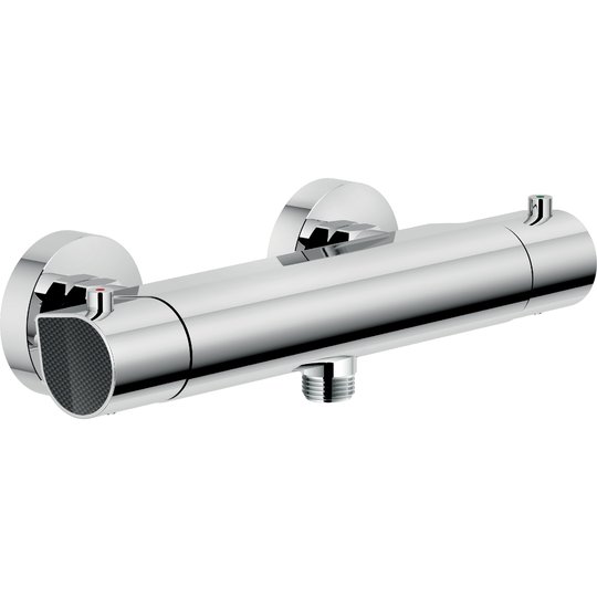 Термостатический смеситель для душа Nobili Dress, chrome and polished carbon (DS106030C21) Для душа Хром-черный