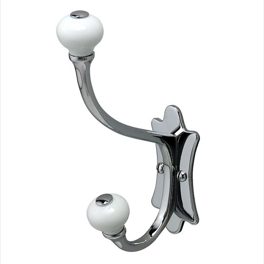Гачок подвійний Devon &amp; Devon Mayfair, хром( DD112CR) Гачки для халатів, рушників Devon&Devon