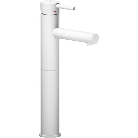 Высокий смеситель для раковины Nobili Live, polar white (LV00428/2WM) Для раковины Белый матовый