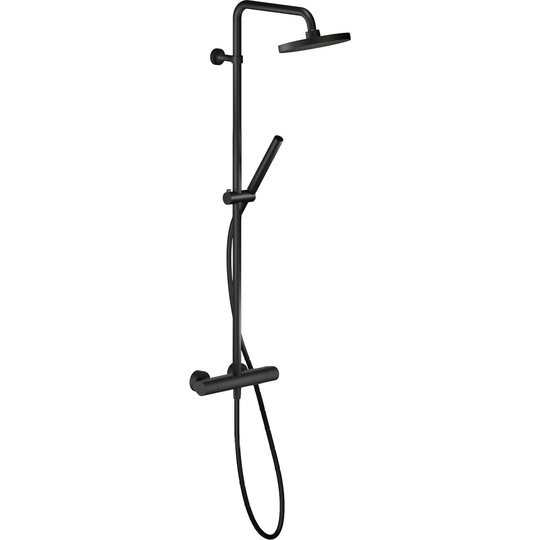 Душевая система с верхним душем 200 мм Nobili Yoyo, velvet black (YO126030/30BM) Душевые стойки Черный матовый
