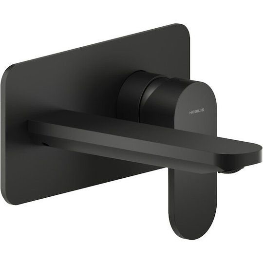 Настенный смеситель для раковины Nobili Yoyo, velvet black (YO126198BM) Для раковины Черный матовый