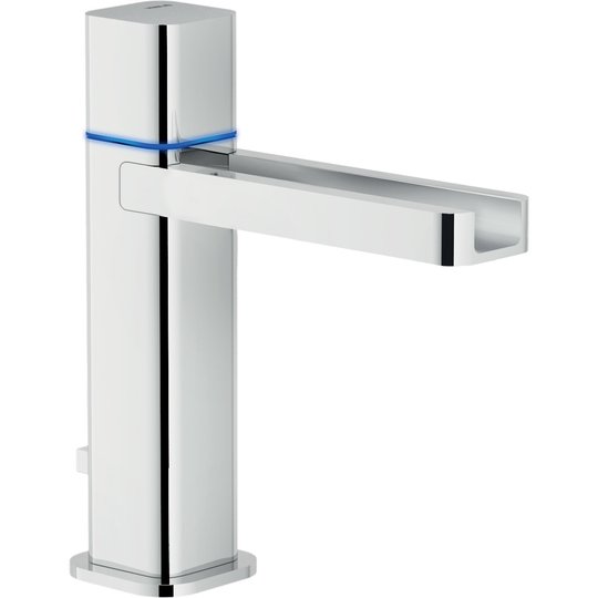 Электронный смеситель для раковины с каскадным изливом Nobili Loop, chrome (EC90118/1CR) Для раковины Хром