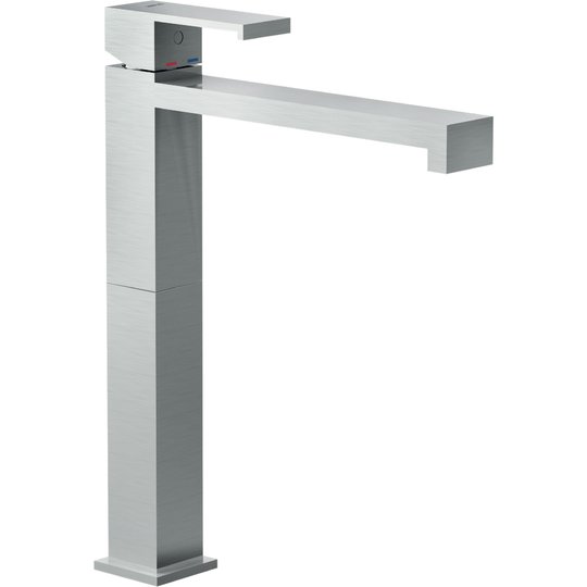 Высокий смеситель для раковины Nobili Mia, inox (MI102128/2IX) Для раковины Нерж. сталь