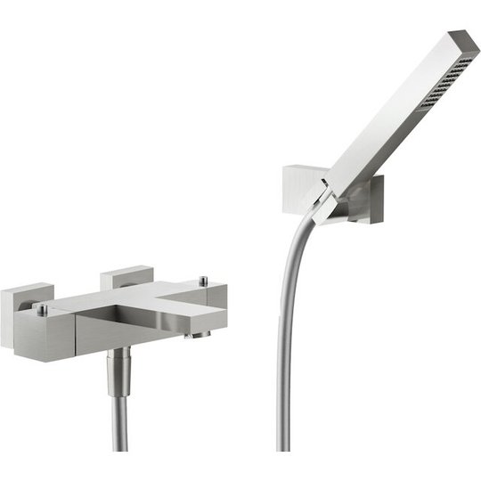 Термостатический смеситель для ванны Nobili Mia, inox (MQ102010IX) Для ванны Нерж. сталь