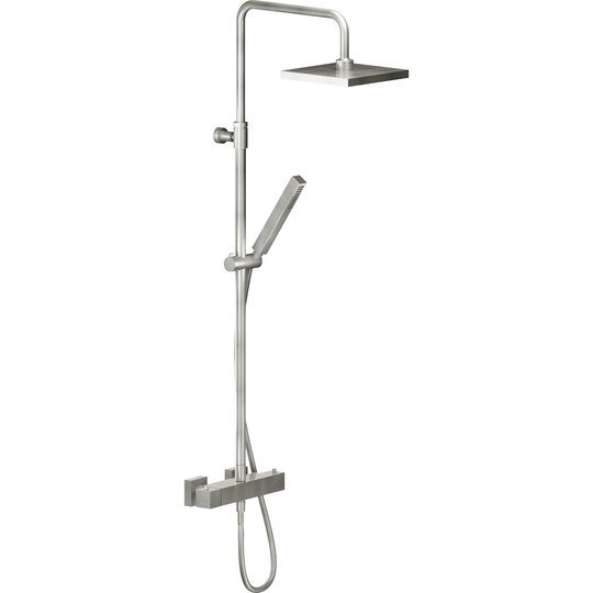 Душова система з телескопічною штангою Nobili Mia, inox (mq102030 / 50IX) Душові стійки Нерж. сталь