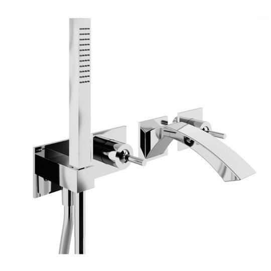 Смеситель для ванны скрытого монтажа Treemme Archè, хром (RWIT02D8CC01) Для ванны, Для душа Хром