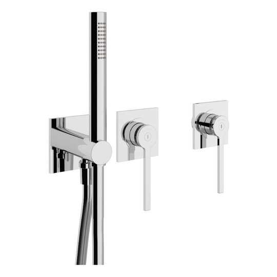 Смеситель для ванны скрытого монтажа Treemme Time-Time out, хром (RWIT51D9CCTM) Для ванны, Для душа Хром