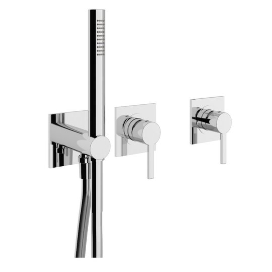 Смеситель для ванны скрытого монтажа Treemme Time-Time out, хром (RWIT51D9CC01) Для ванны, Для душа Хром