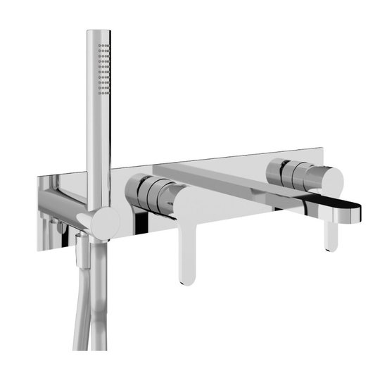 Смеситель для ванны скрытого монтажа Treemme Klab, хром (RWIT27D7CC01) Для ванны, Для душа Хром