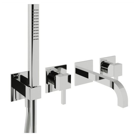 Смеситель для ванны скрытого монтажа Treemme X-change mono, хром (RWIT76D8CC01) Для ванны, Для душа Хром