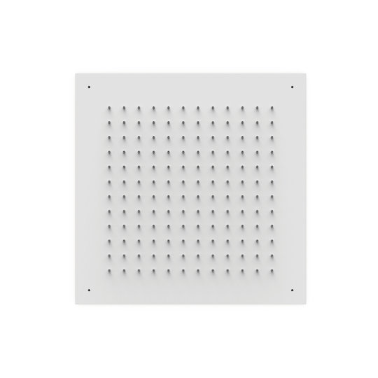 Верхний встраиваемый душ 500x500 мм Tres Showers Head, белый матовый (134951BM) Верхние души Белый матовый