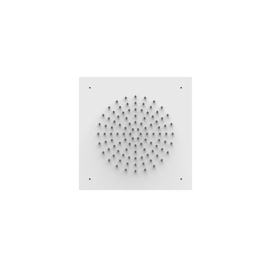 Верхний встраиваемый душ 380х380 мм Tres Showers Head, белый матовый (29995301BM) Верхние души Белый матовый