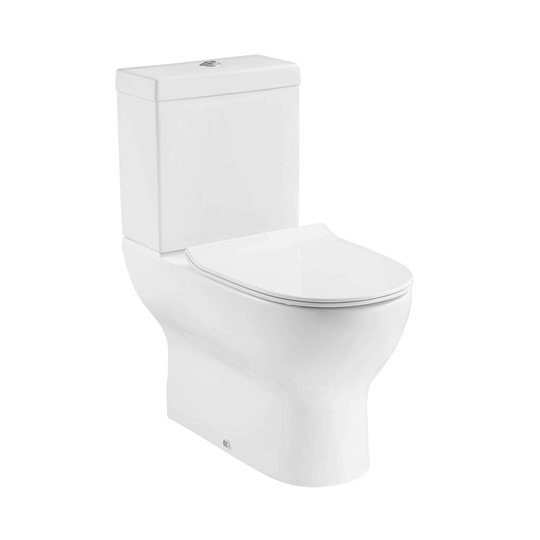 Унитаз-компакт безободковый Devit Fresh с сиденьем Soft Close Slim (3110121) Напольные С бачком (в комплекте)