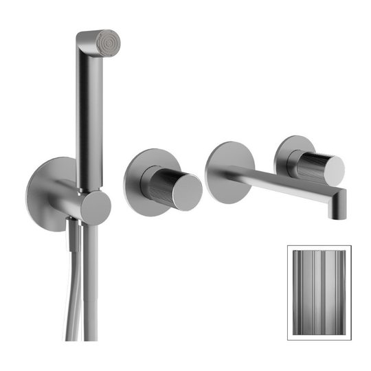 Смеситель для ванны скрытого монтажа Treemme 28mm, нержавеющая сталь (RWIT3BD8ISG1) Для ванны, Для душа Нержавеющая сталь
