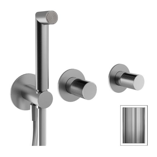 Смеситель для ванны скрытого монтажа Treemme 28mm, нержавеющая сталь (RWIT3BD9ISG1) Для ванны, Для душа Нержавеющая сталь