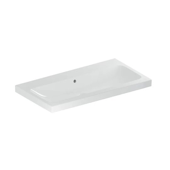 Умивальник без отвору 900 мм Geberit iCon Light, білий (501.836.00.3) На стільницю, Підвісні 