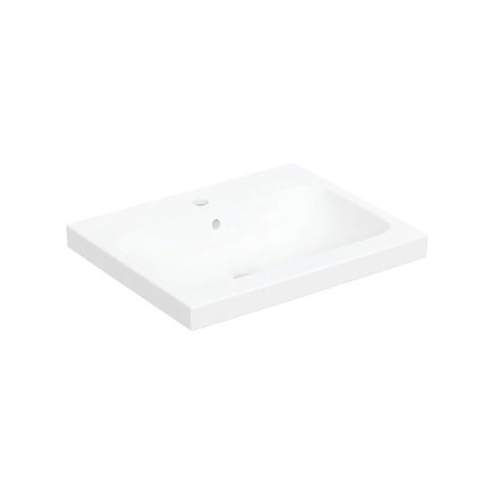 Умивальник накладний 600 мм Geberit iCon Light, альпійський білий / матовий (501.847.JT.1) На стільницю 