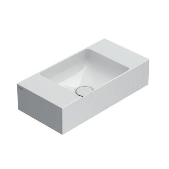 Керамическая подвесная раковина 50*25 см Globo T-Edge, белый (B6R52BL) Подвесные Прямоугольные
