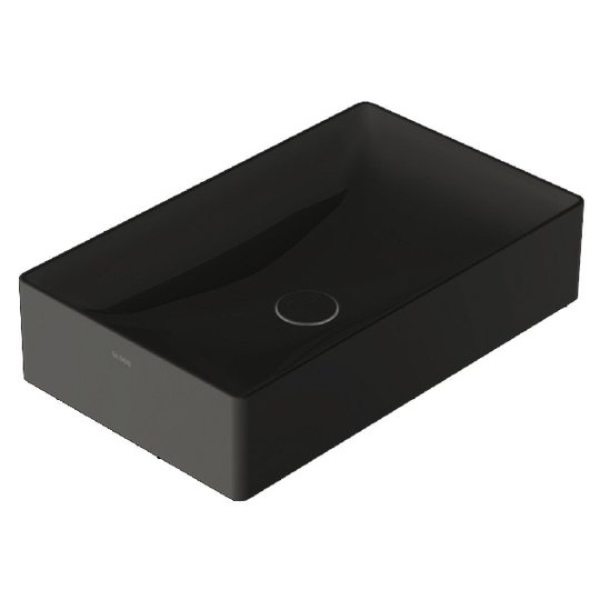 Керамическая раковина 61*37 см Globo T-Edge, черный матовый (B6R63AR) На столешницу, На тумбу Прямоугольные