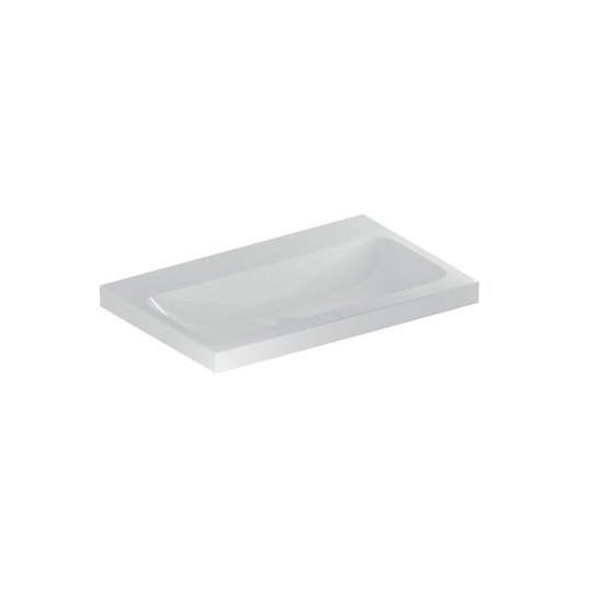 Умывальник накладной без отверстия и перелива 750 мм Geberit iCon Light, белый (501.848.00.7) На столешницу 