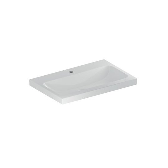 Умывальник накладной без перелива 750 мм Geberit iCon Light, белый (501.848.00.5) На стільницю 