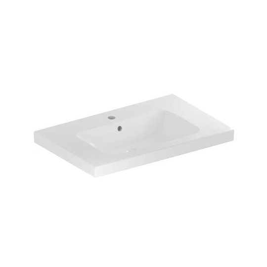 Умывальник с полочкой 900 мм Geberit iCon Light, белый (501.840.00.1) На стільницю, Підвісні 