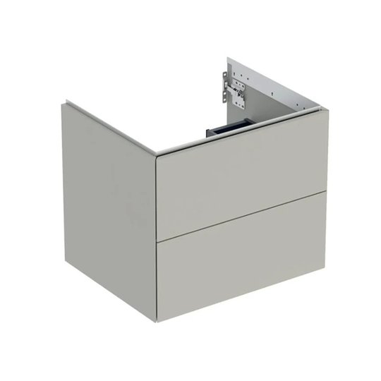 Тумба подвесная 592 мм с 2-мя ящиками Geberit ONE, серовато-бежевый (505.261.00.7) Geberit Тумбы