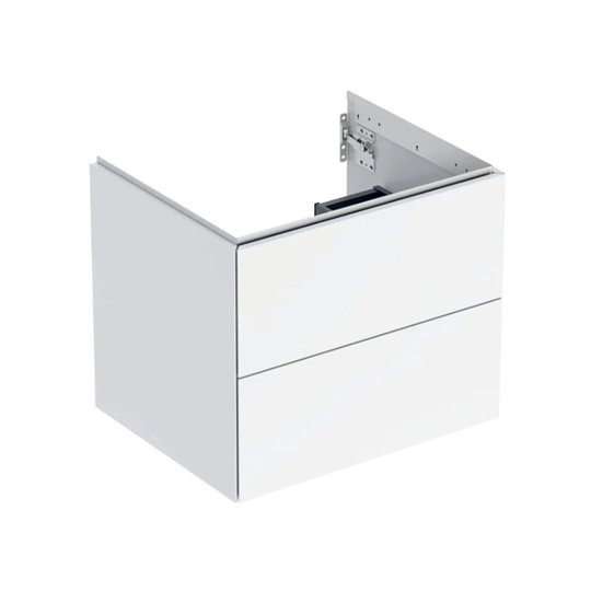 Тумба подвесная 592 мм с 2-мя ящиками Geberit ONE, белый матовый (505.261.00.2) Geberit Тумбы