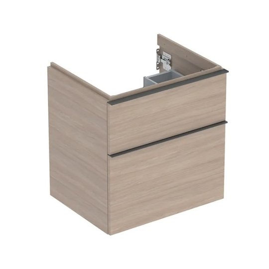 Тумба підвісна 592 мм з 2-ма ящиками Geberit iCon, дуб (502.303.JH.1) Geberit Тумби