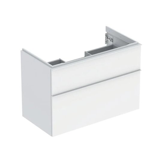 Тумба подвесная 888 мм с 2-мя ящиками Geberit iCon, белый матовый (502.305.01.3) Geberit Тумбы