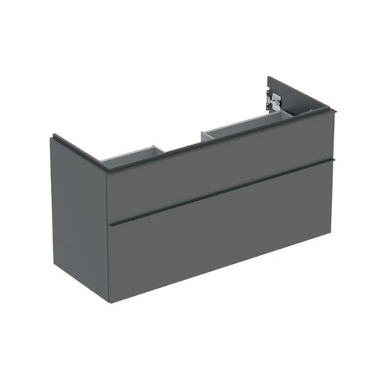 Тумба підвісна 1184 мм з 2-ма ящиками Geberit iCon, лава матовий (502.306.JK.1) Geberit Тумби