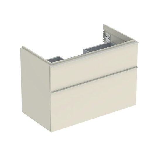 Тумба подвесная 888 мм с 2-мя ящиками Geberit iCon, песочно-серый (502.305.JL.1) Geberit Тумбы