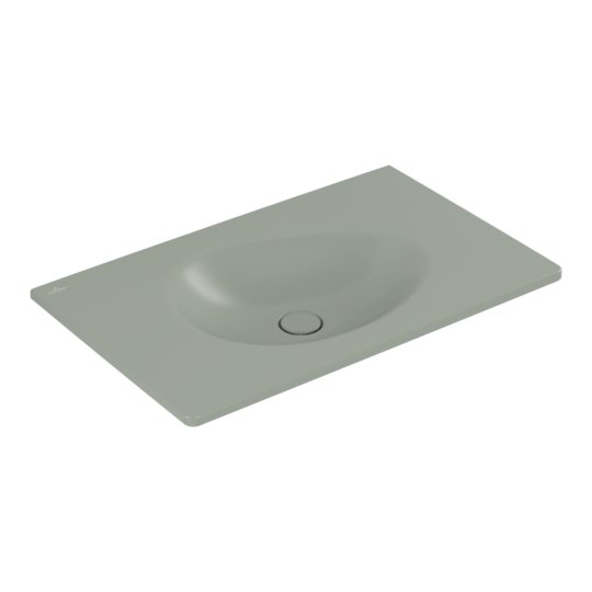 Раковина встраиваемая 80х50 Villeroy&Boch Antao, Morning Green (4A7583R8) Встраиваемые сверху Прямоугольные