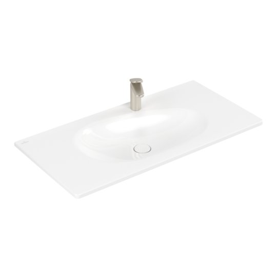 Раковина встраиваемая 100х50 Villeroy&Boch Antao, White Alpin (4A76ABR1) Встраиваемые сверху Прямоугольные