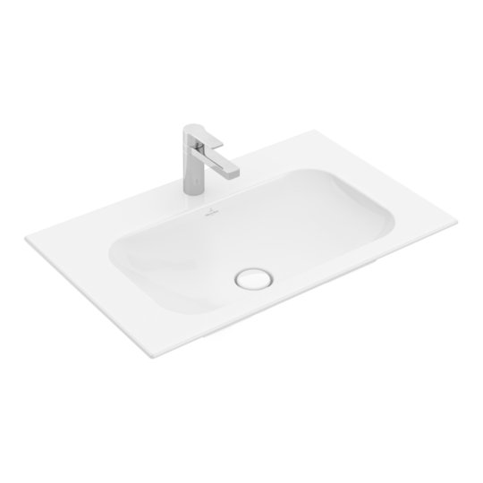 Раковина вбудована 80х50 Villeroy &amp; Boch Finion, White Alpin (416481R1) Вбудовувані зверху 