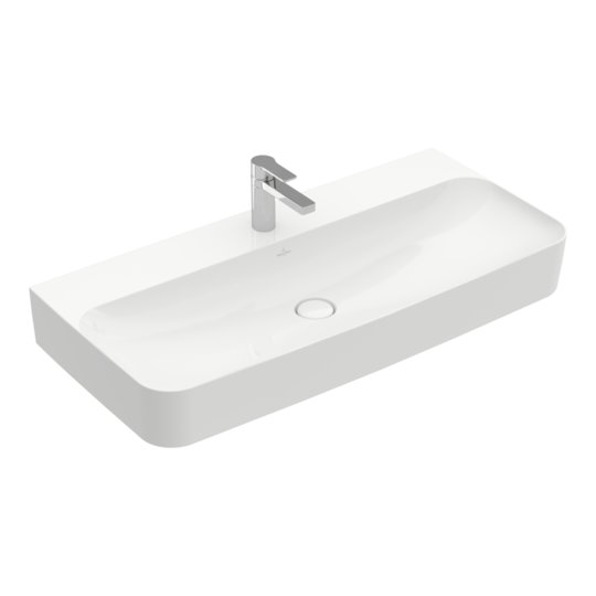 Раковина накладна 100х47 Villeroy &amp; Boch Finion, White Alpin (41681BR1) Вбудовувані зверху 