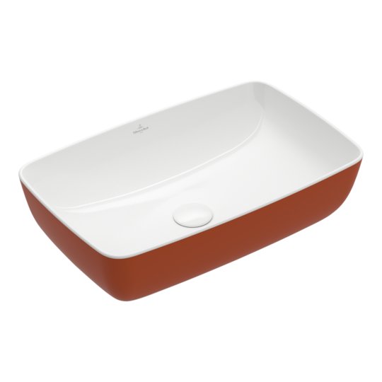 Раковина накладная 58х38,5 Villeroy&Boch Artis, Rectangle (417258BCW8) На столешницу Прямоугольные