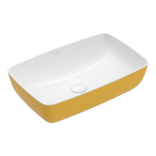 Раковина накладная 58х38,5 Villeroy&Boch Artis, Indian Summer (417258BCW9) На столешницу Прямоугольные
