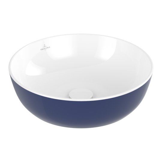 Раковина накладная 43х43 Villeroy&Boch Artis, Deep Ocean (417943BCS4) На столешницу Круглые