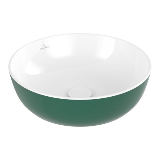 Раковина накладная 43х43 Villeroy&Boch Artis, Forest (417943BCS7) На столешницу Круглые