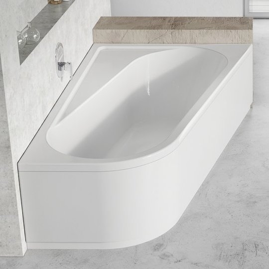 Ванна з литого акрилу Ravak Chrome R 170х105 см, білий (CA41000000) Ravak Кутові асиметричні